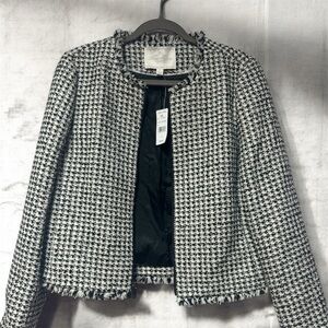 Brooks Brothers Bouclé Zip-Front Jacket – Women’s Size 8